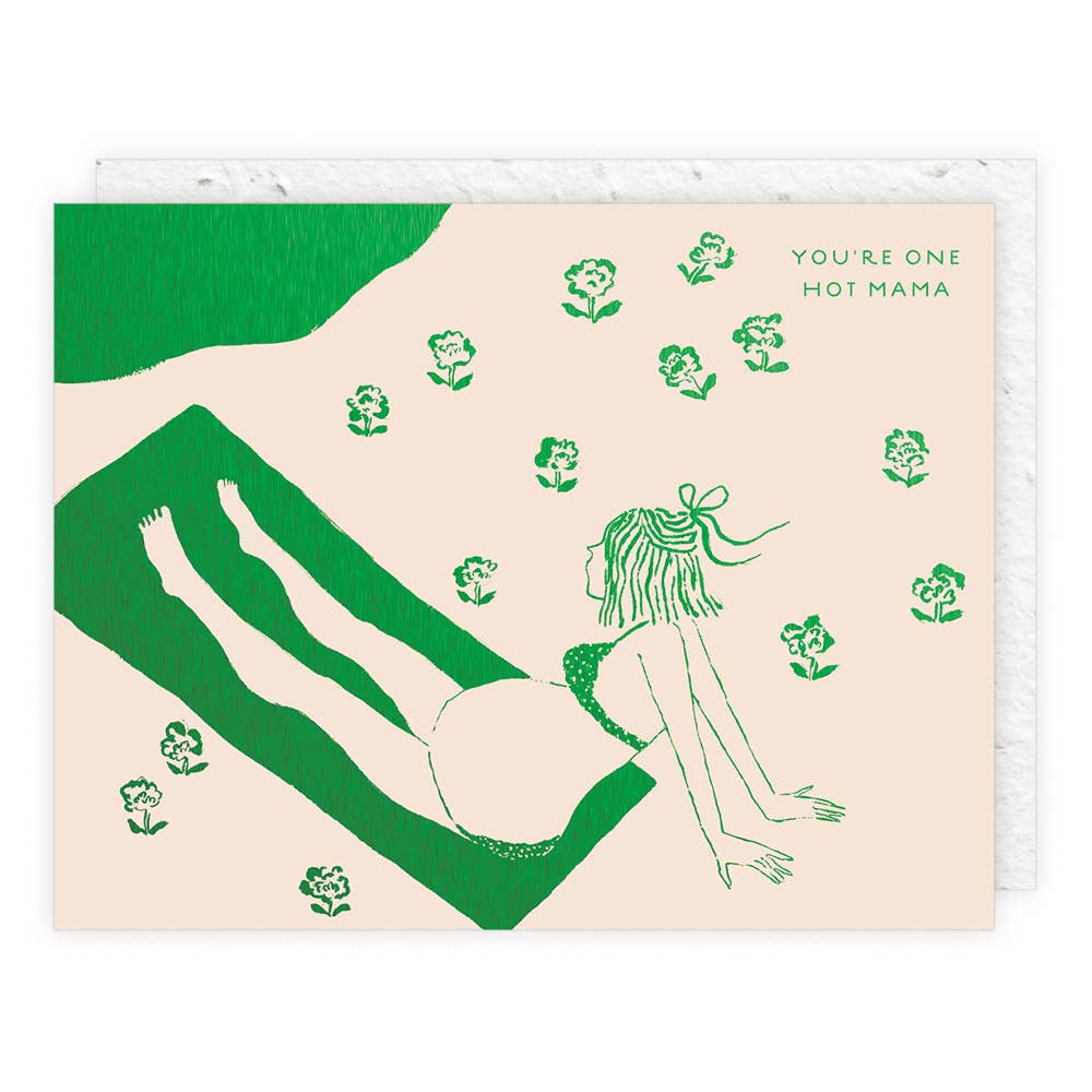 Hot Mama Expecting Card -  by Carlyle Avenue