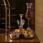 Basso Condiment Trio w/ Cocktail Pick Holder - Barware by Carlyle Avenue