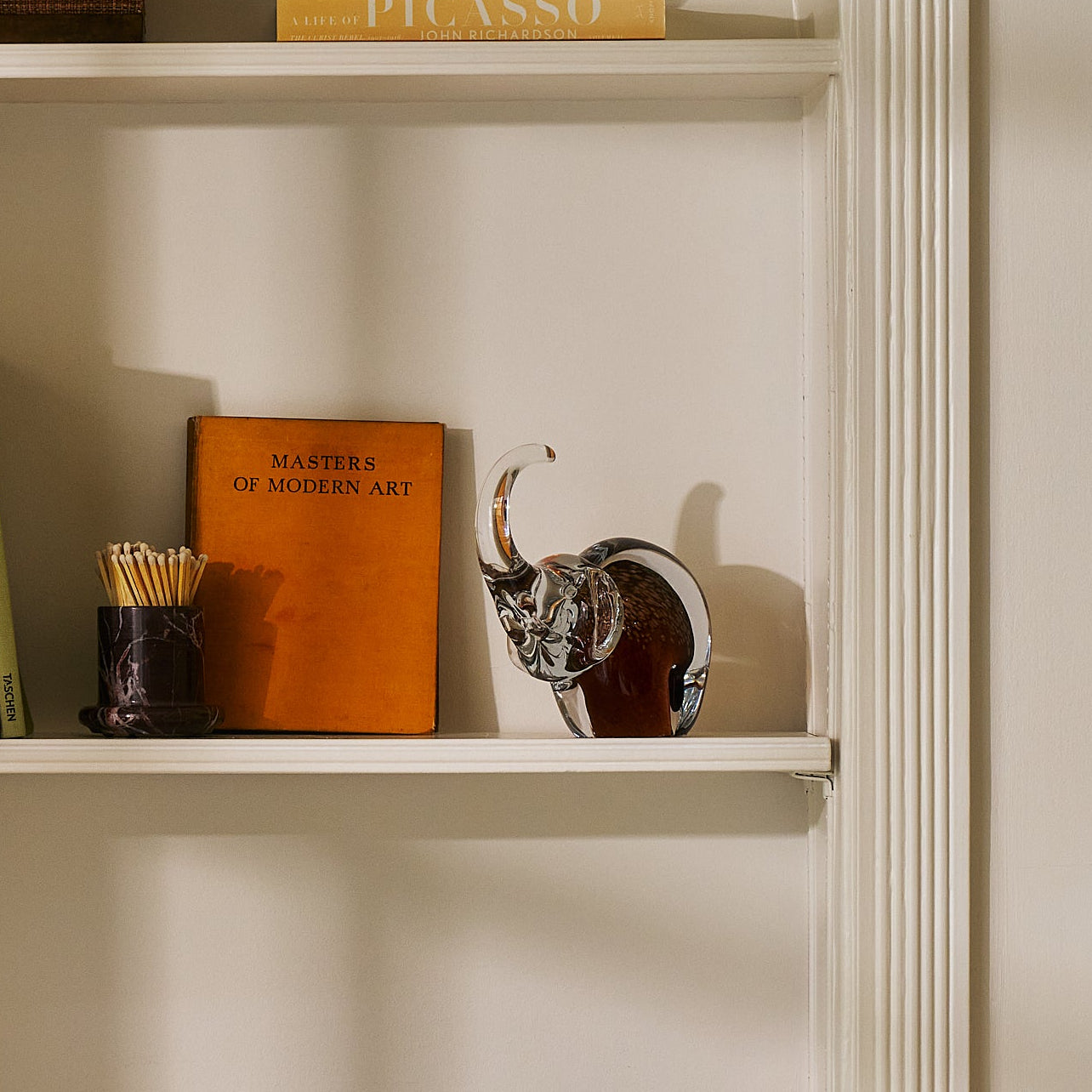 Great Elephant - Golden Amber Glass - Decor by Carlyle Avenue