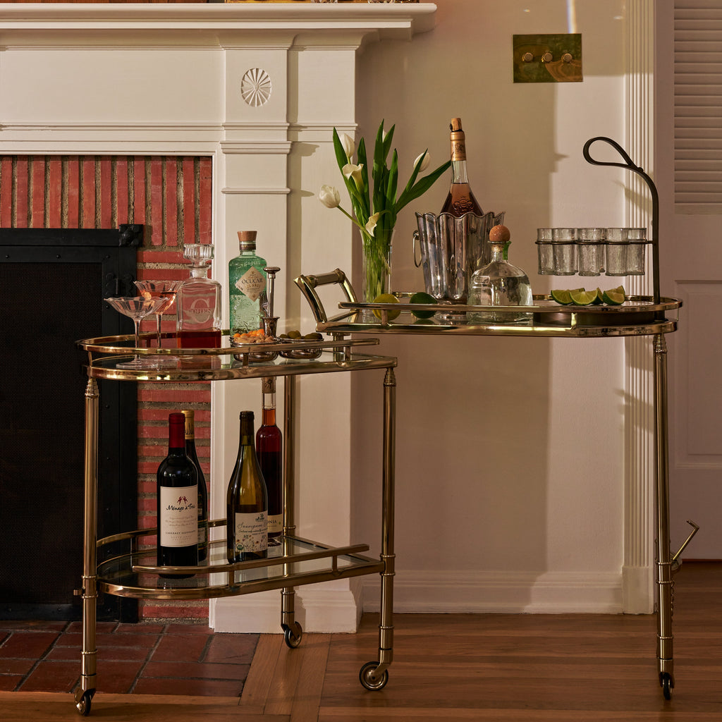 Spiga Gold Bar Cart - Furniture by Carlyle Avenue