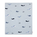 Whales - Organic Cotton Jacquard Sweater Knit Baby Blankets