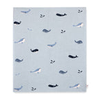 Whales - Organic Cotton Jacquard Sweater Knit Baby Blankets