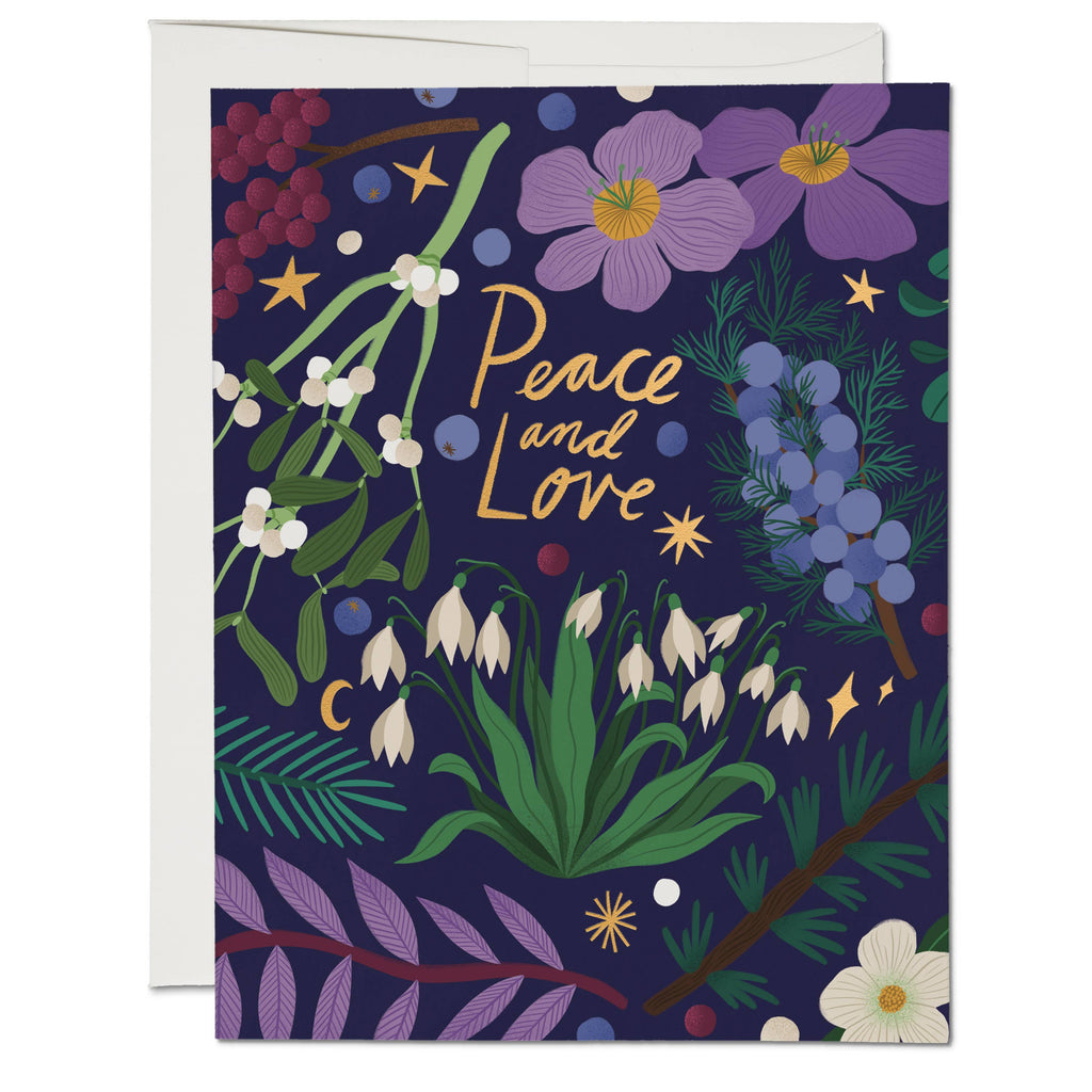 Winter Botanicals holiday greeting card -  by Carlyle Avenue