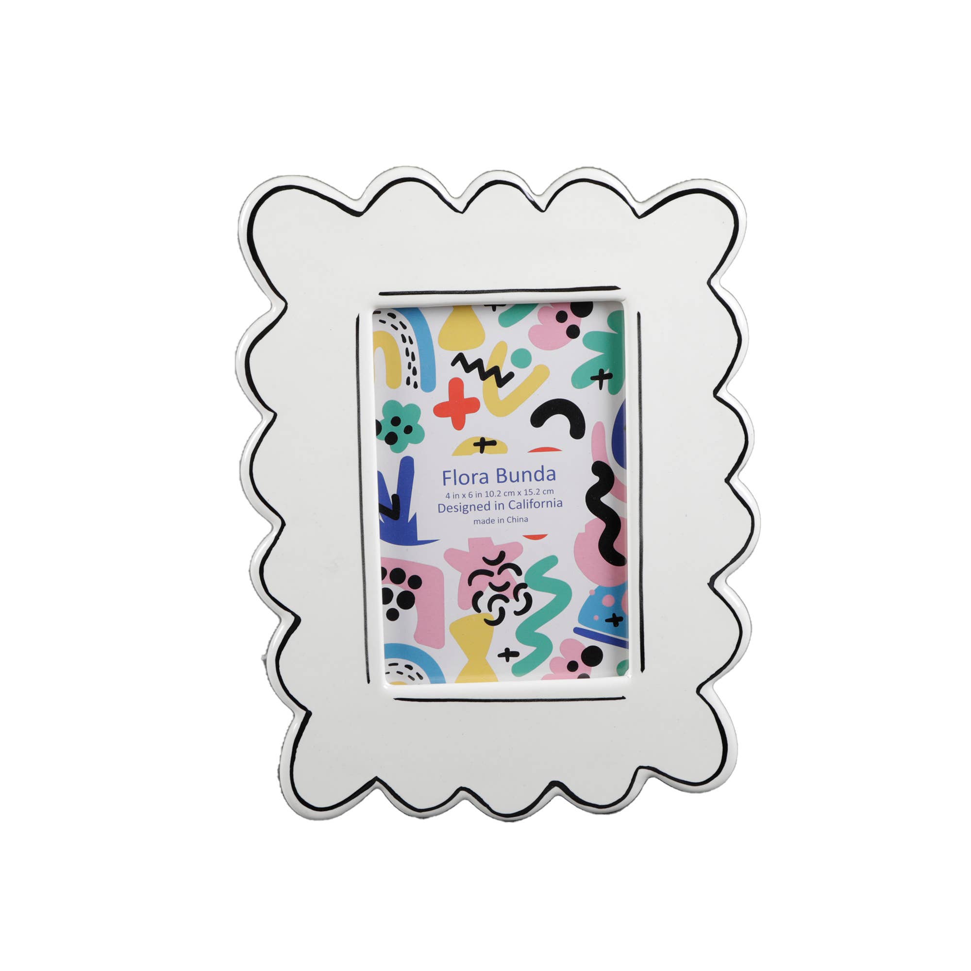 4 x 6 Wavey with Sideline Ceramic Frame – CARLYLE AVENUE