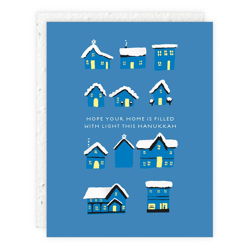 Hanukkah Homes Hanukkah Card -  by Carlyle Avenue
