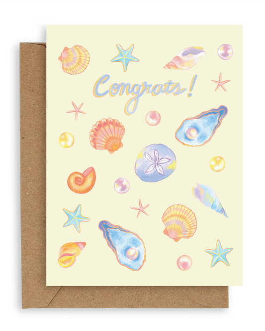 Shells Congrats Card -  by Carlyle Avenue
