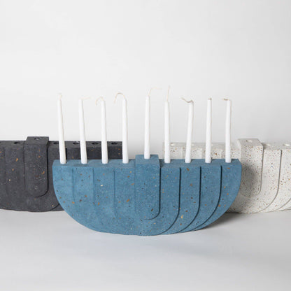 Menorahs: White Terrazzo -  by Carlyle Avenue