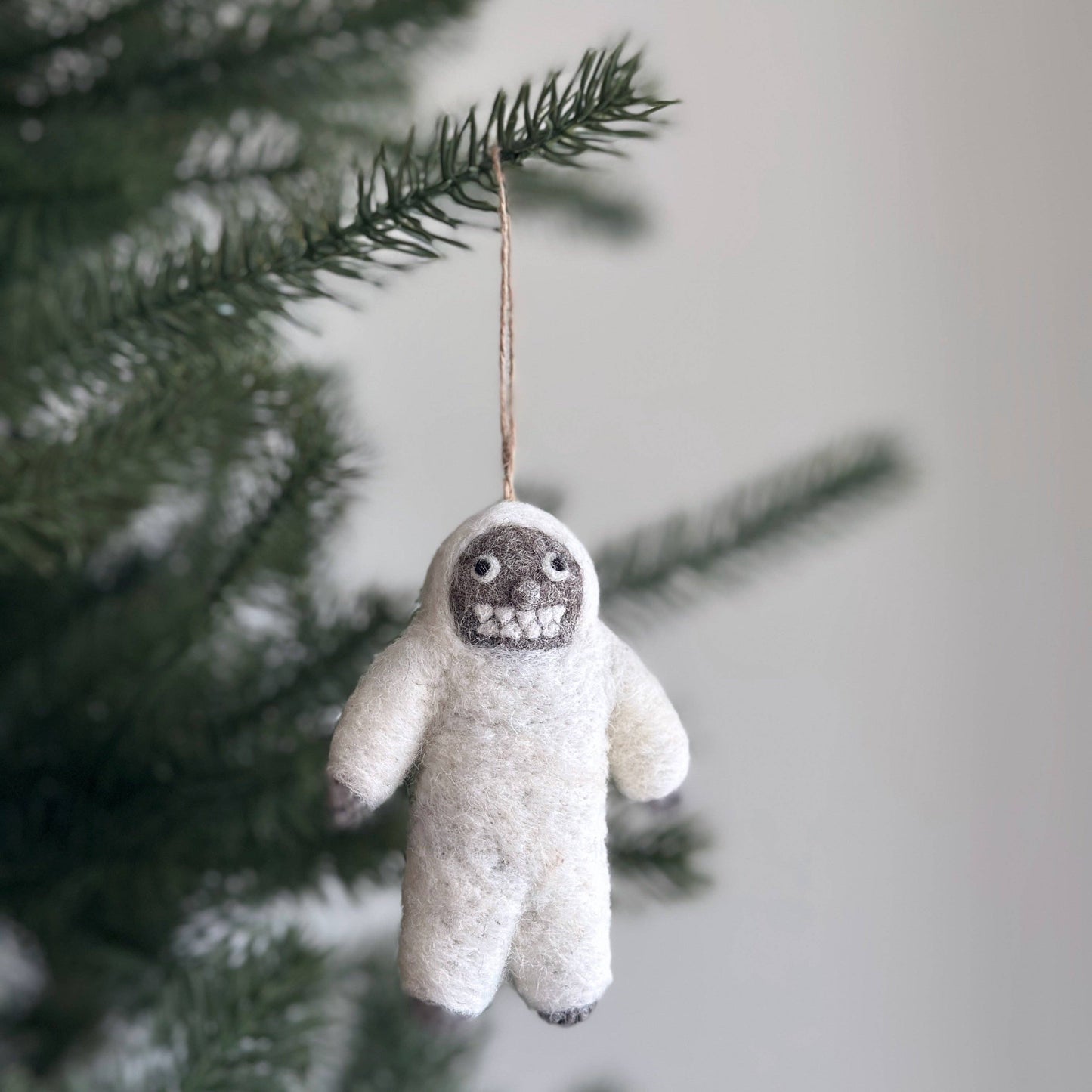 Felt Yeti Ornament