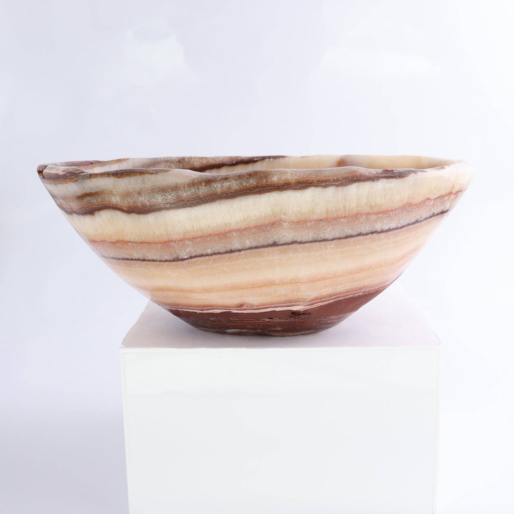 Mexican Onyx/Calcite Bowl 10"