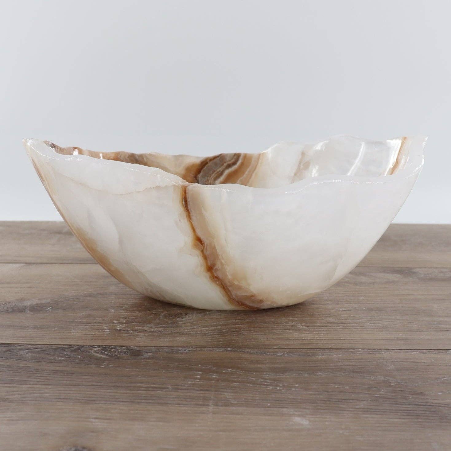 Mexican Onyx/Calcite Bowl 12"