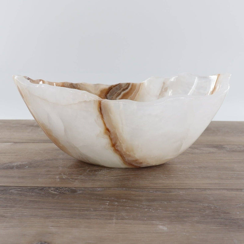 Mexican Onyx/Calcite Bowl 12"