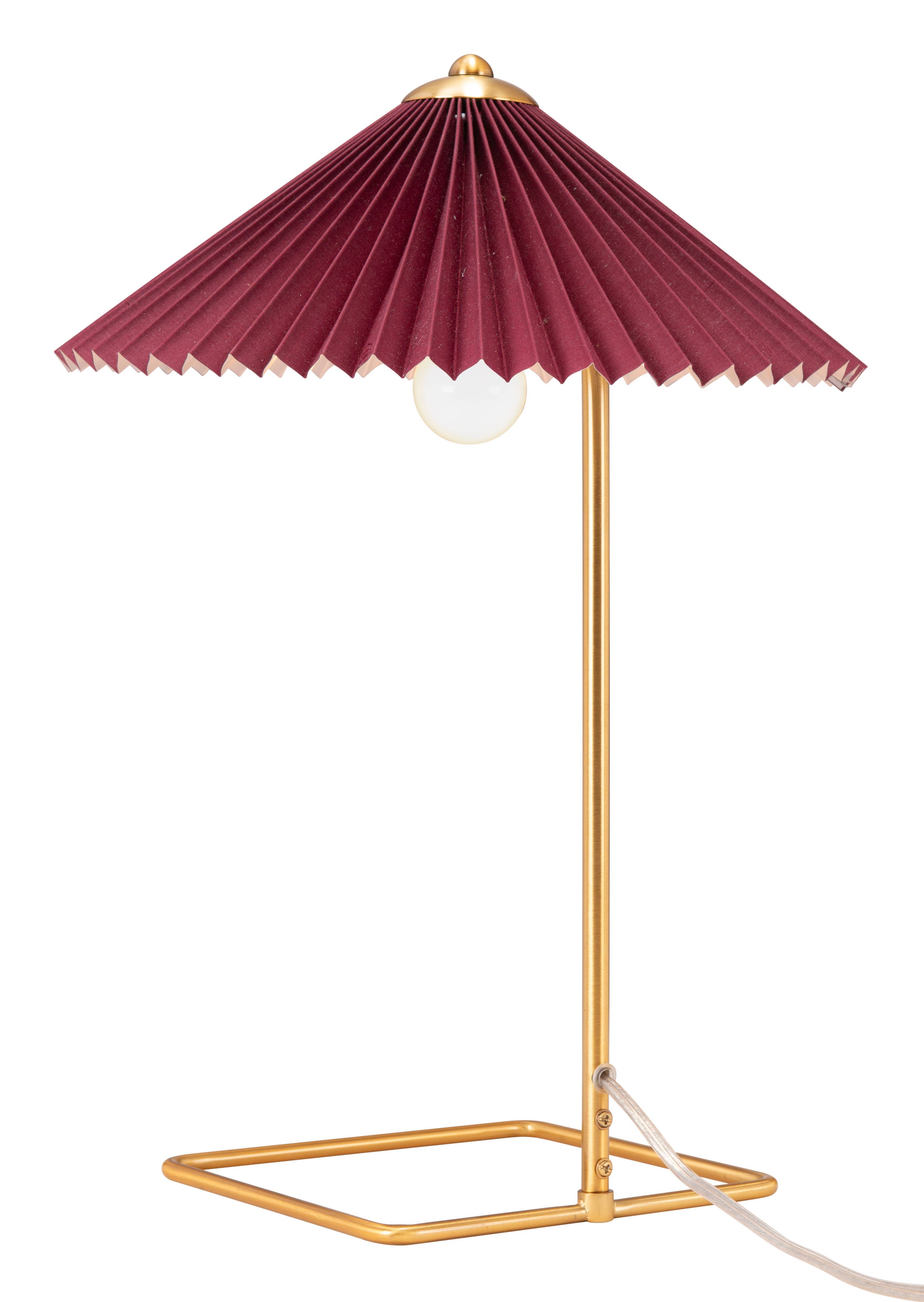 Charo Table Lamp Red & Gold -  by Carlyle Avenue
