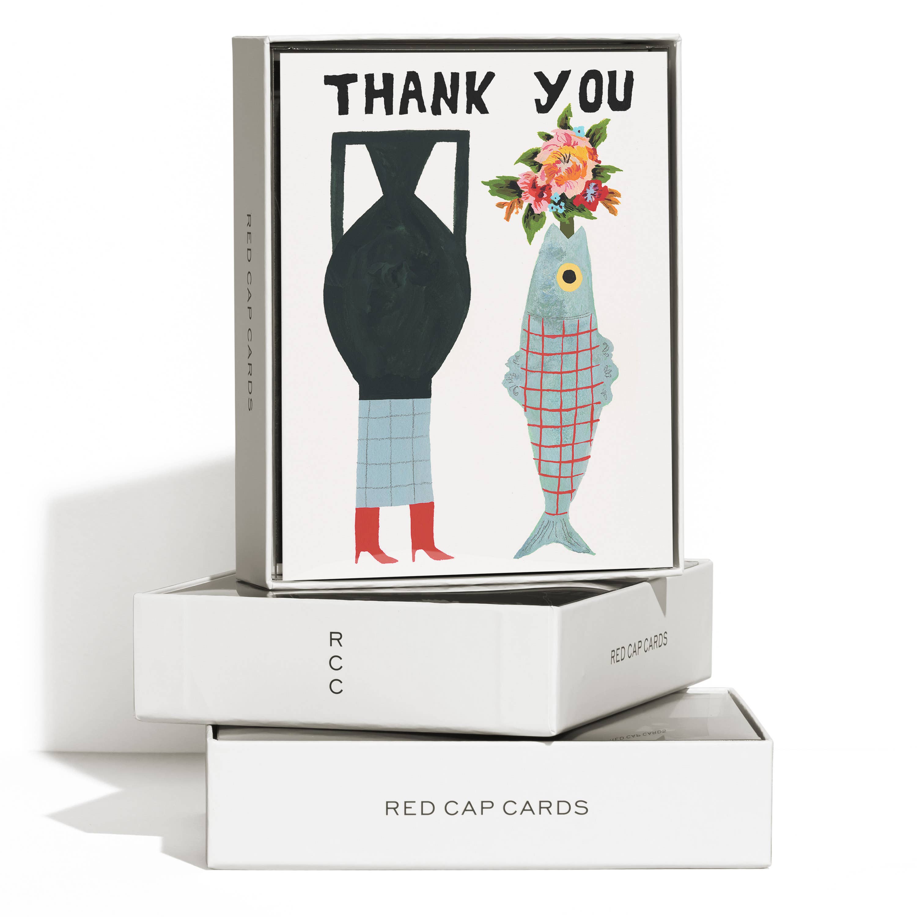 Vases thank you greeting card