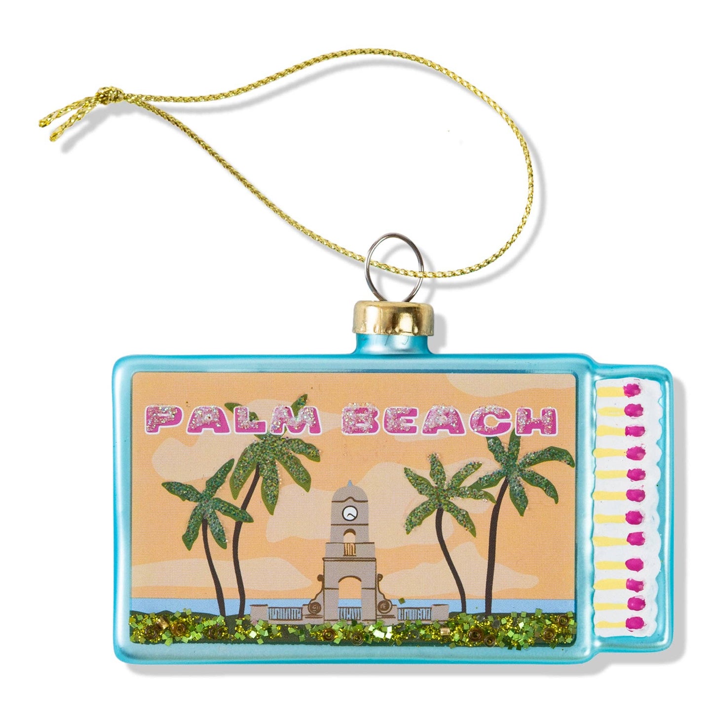 Matchbook Ornament - Palm Beach -  by Carlyle Avenue