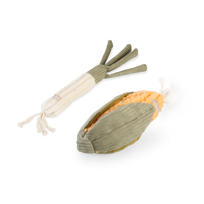 CORN + LEEK SET//ENRICHMENT DOG TOY