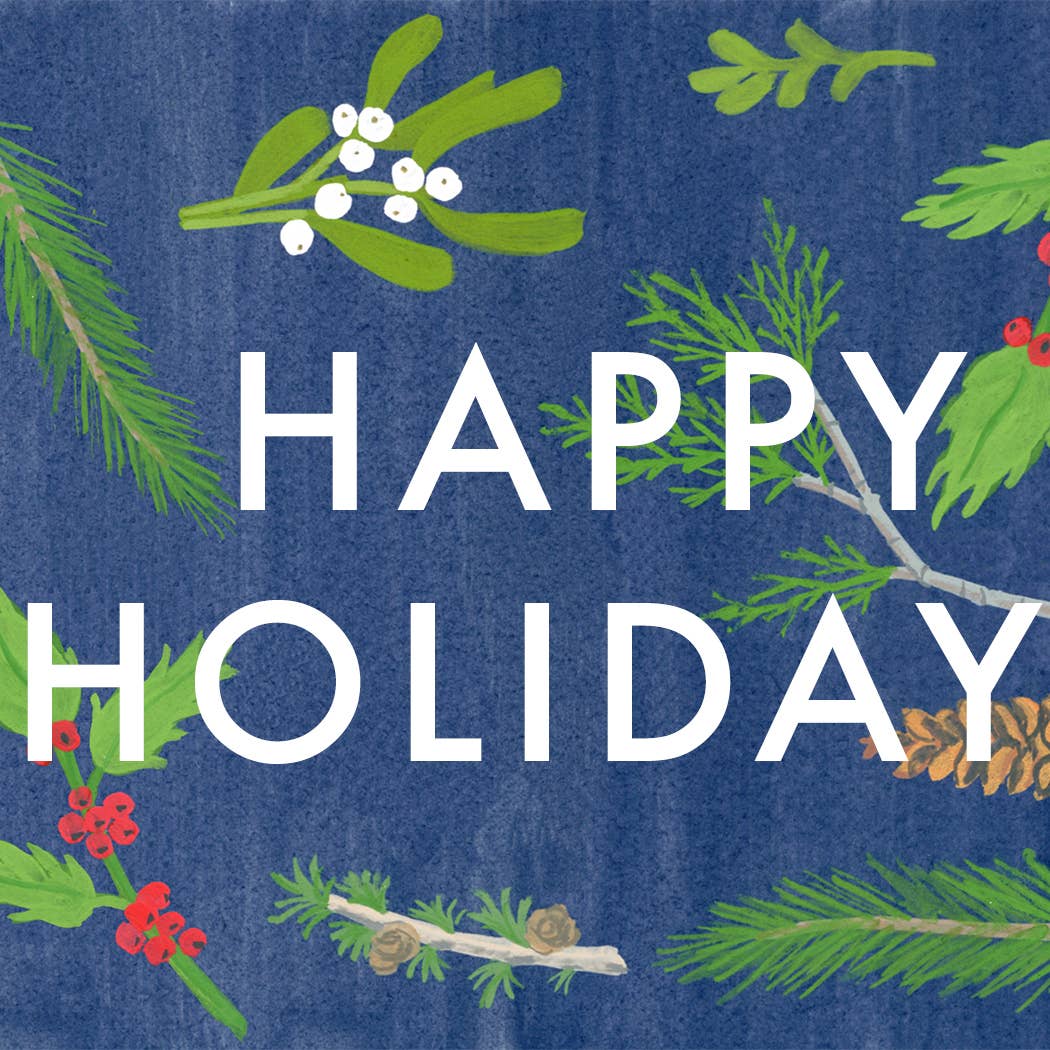 6 Pack- Happy Holiday Sprigs -  by Carlyle Avenue