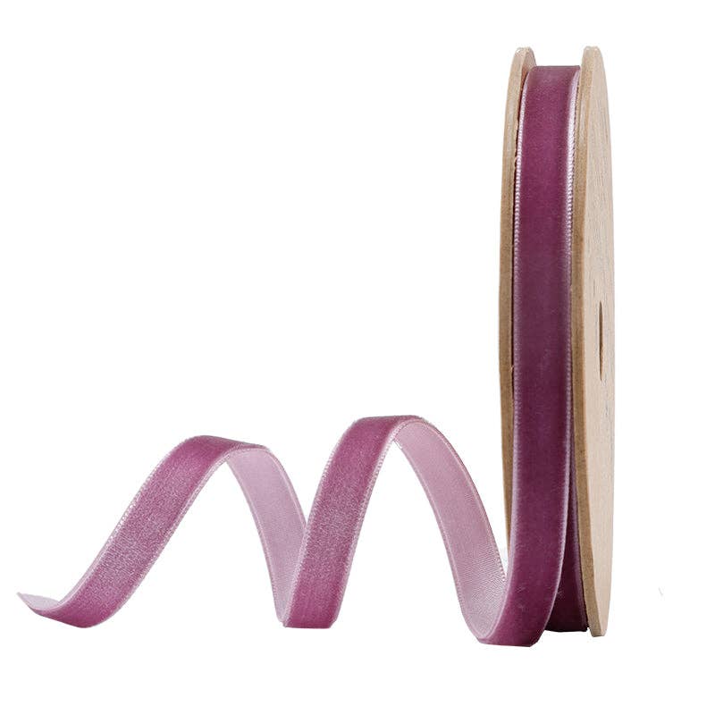 16 Colors | 3/8" Velvet Ribbon | 10 Yard Roll -  by Carlyle Avenue