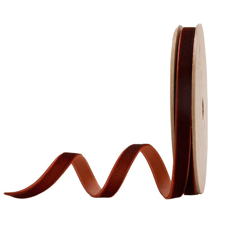 16 Colors | 3/8" Velvet Ribbon | 10 Yard Roll -  by Carlyle Avenue