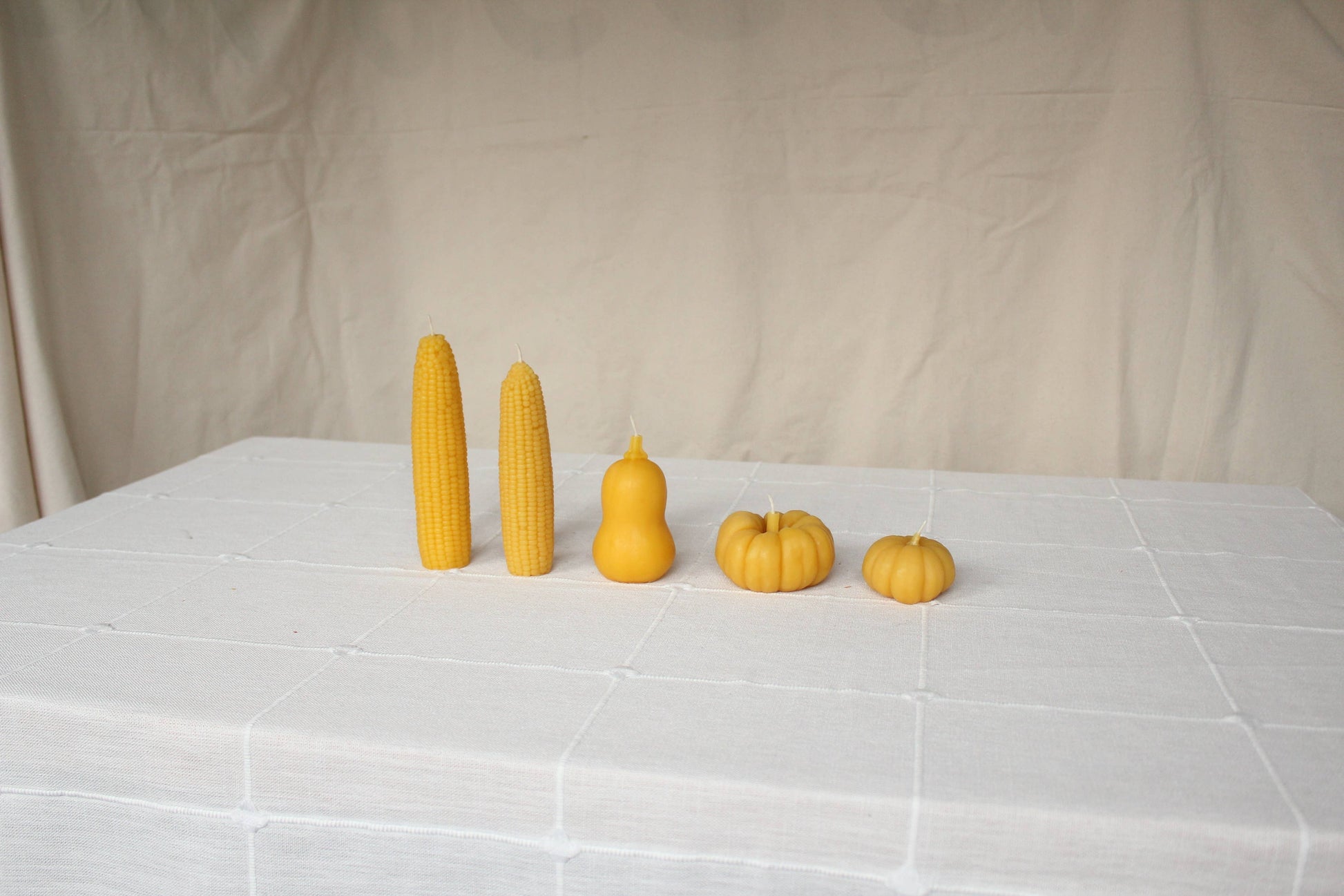 Sweet Maíz Fall Harvest Table Beeswax Candles -  by Carlyle Avenue