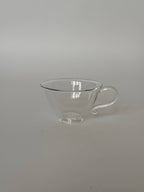 Image of a Petite Tasse, Clear (Set of 2), showcasing its elegant design and curvy silhouette.