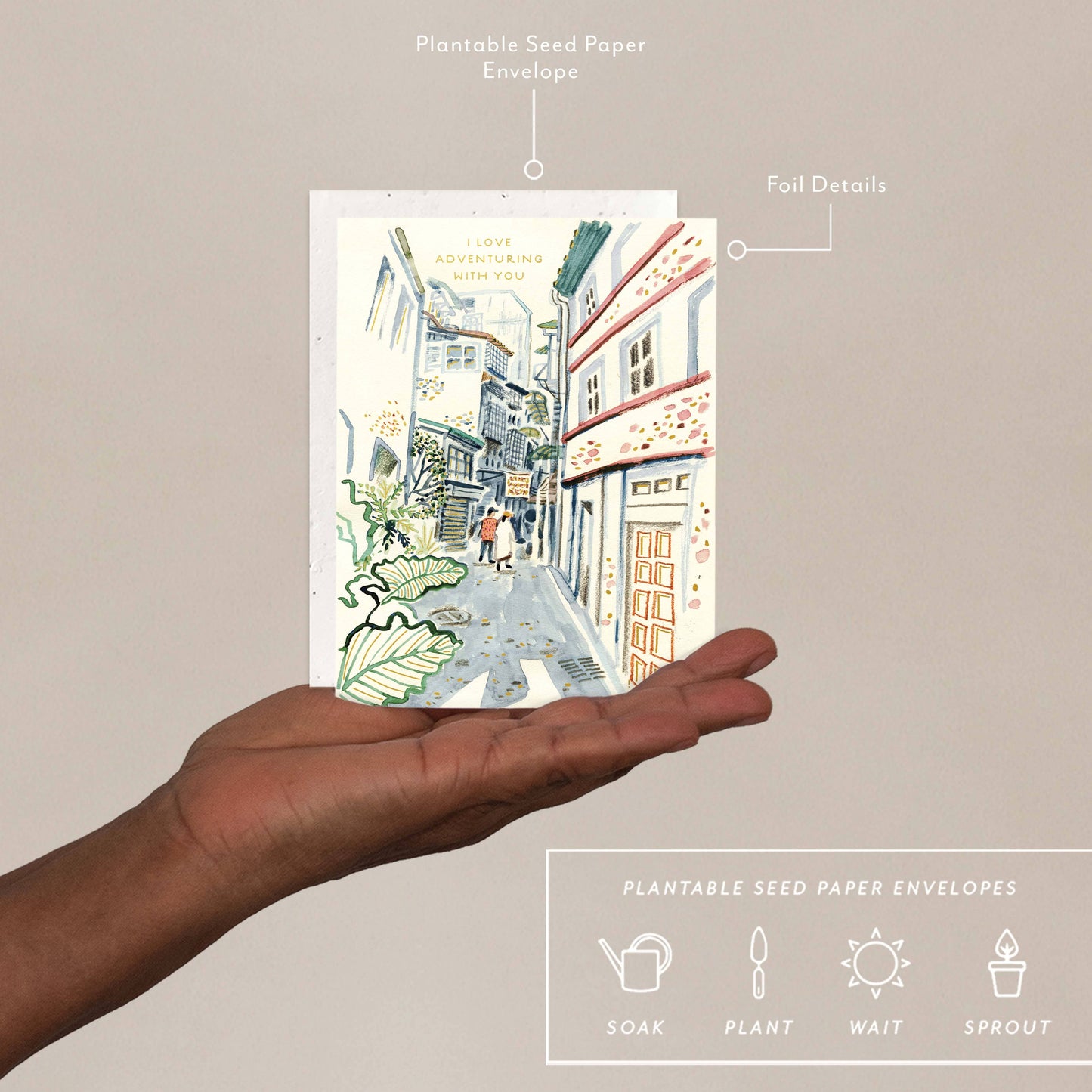 Adventuring With You - Love + Friendship Card -  by Carlyle Avenue