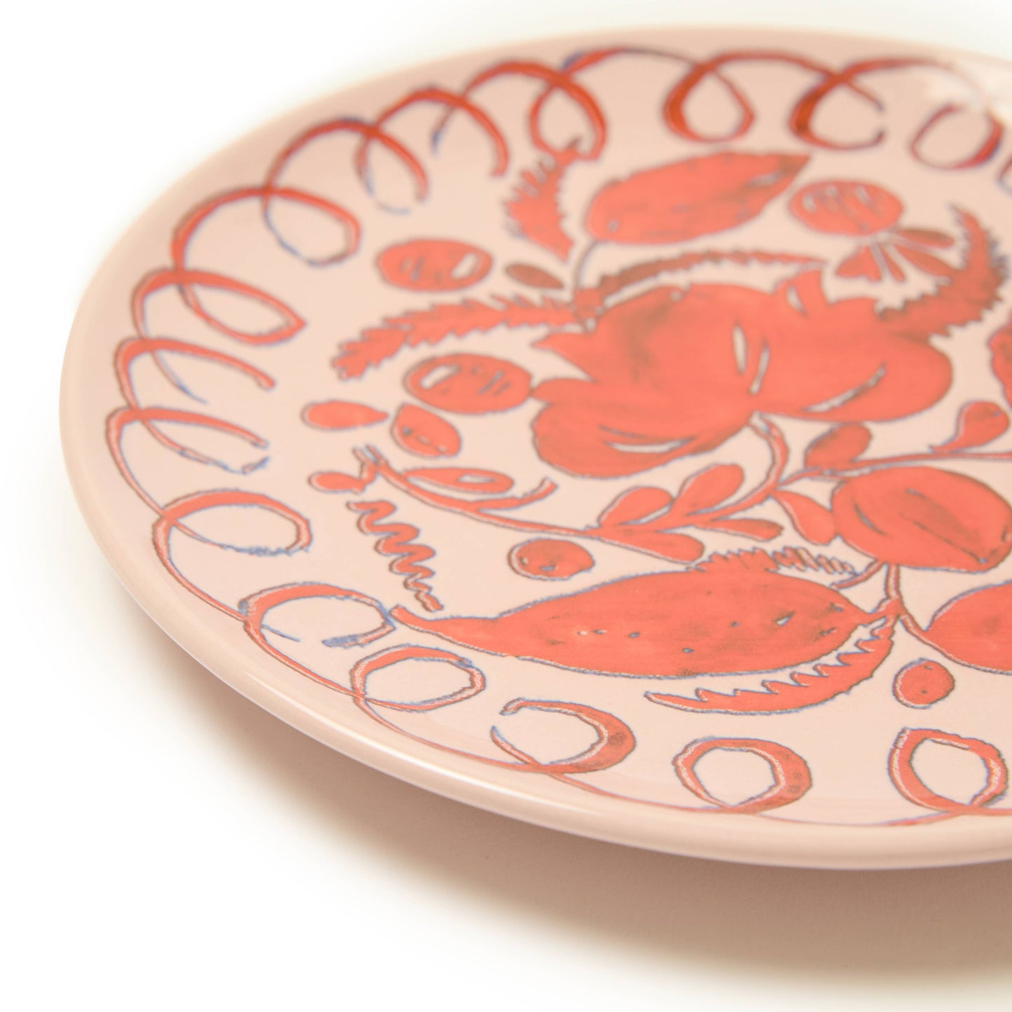Amalfi Dessert Plate Pink - 9.1" Diameter
