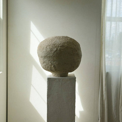 Paper Mache Pot Round - Vases by Carlyle Avenue