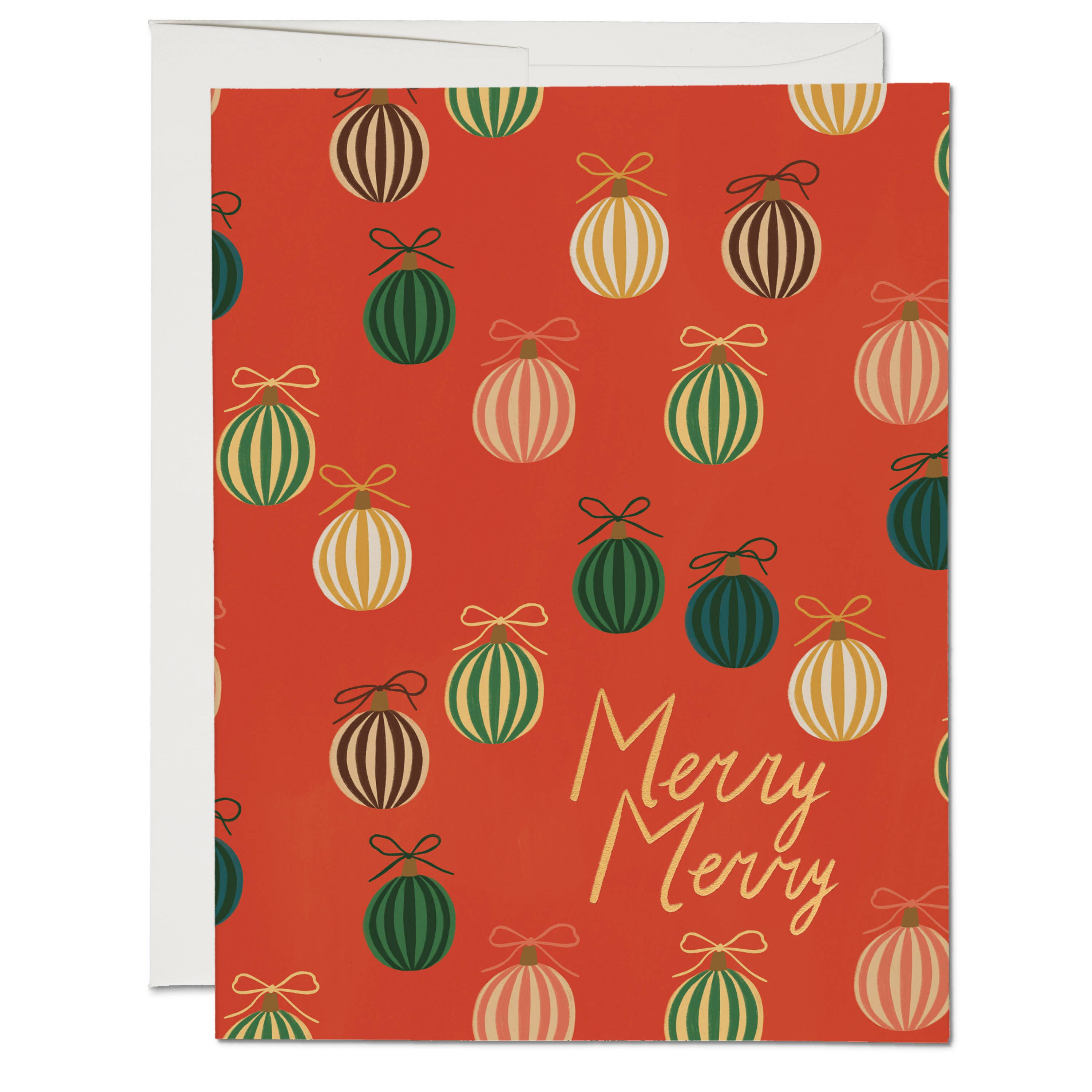 Merry Ornaments holiday greeting card