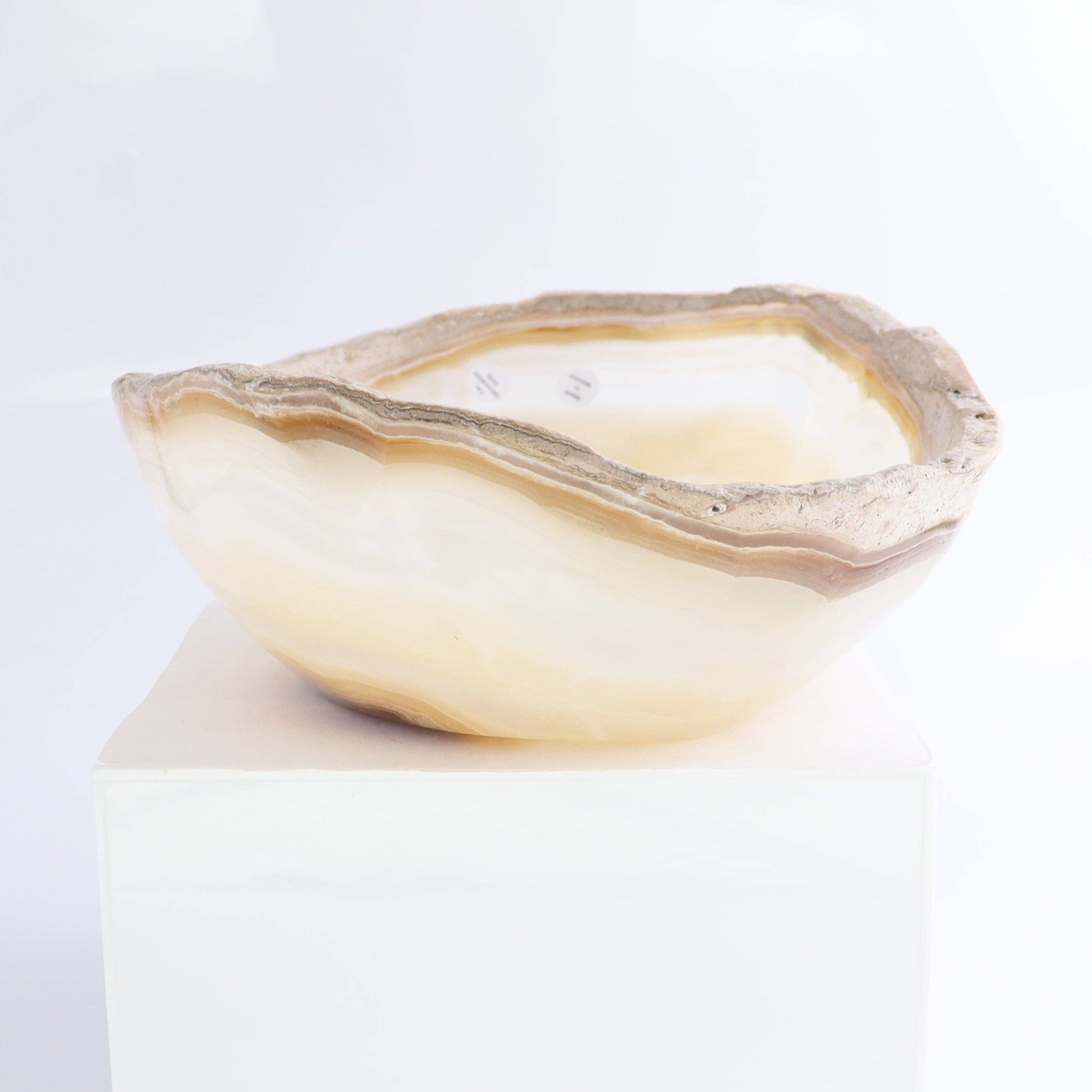 Mexican Onyx/Calcite Bowl 10"