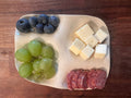 White ceramic snack plate