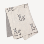 Bunny Mommy & Me Baby Knit Blanket & Lovey Gift SET -  by Carlyle Avenue