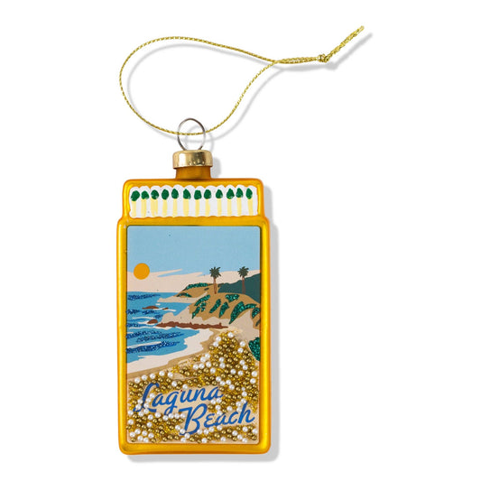 Matchbook Ornament - Laguna Beach -  by Carlyle Avenue