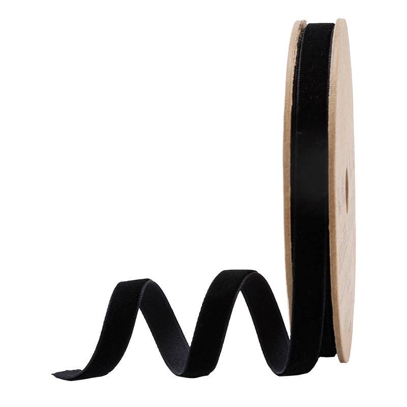 16 Colors | 3/8" Velvet Ribbon | 10 Yard Roll -  by Carlyle Avenue