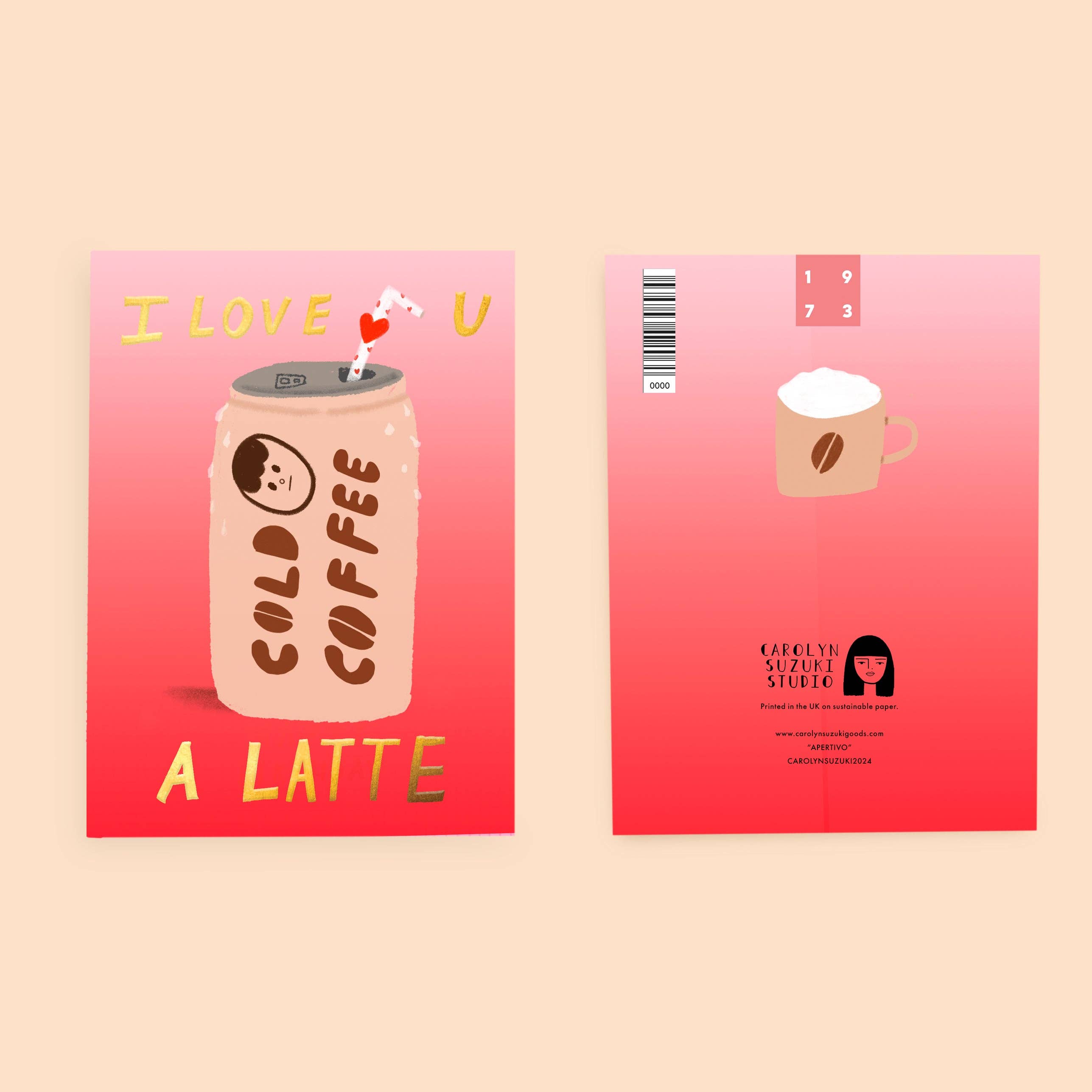 COLD BREW - Love Card -  by Carlyle Avenue