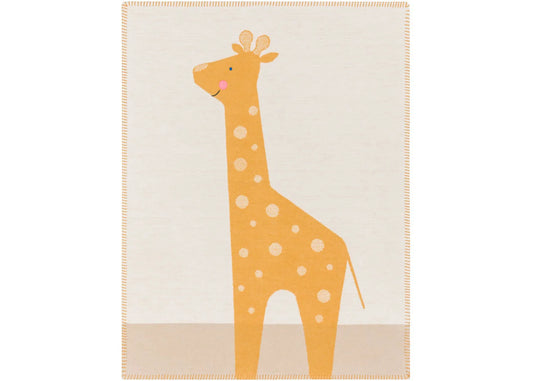 Embroidered Giraffe Baby Blanket - Baby Blanket by Carlyle Avenue