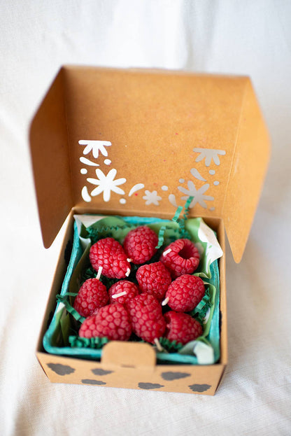 Beeswax Raspberry Birthday Candles - Candles by Carlyle Avenue