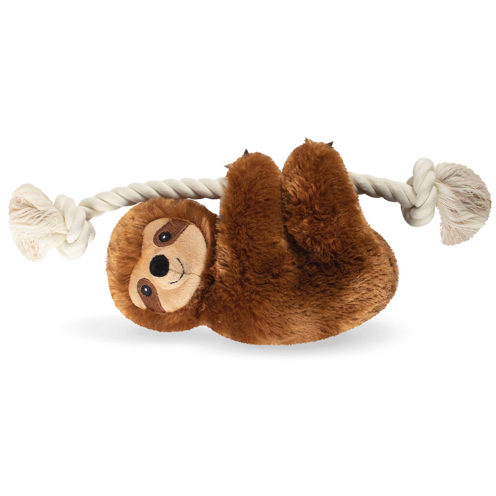 Plush Dog Toy - Brown Sloth - Pet Supplies by Carlyle Avenue