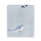 Whales - Organic Cotton Jacquard Sweater Knit Baby Blankets
