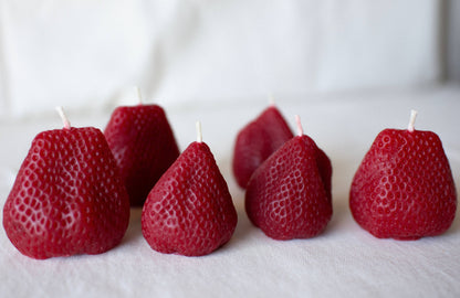 Beeswax Large Strawberries - Set of 2  - Candles by Carlyle Avenue