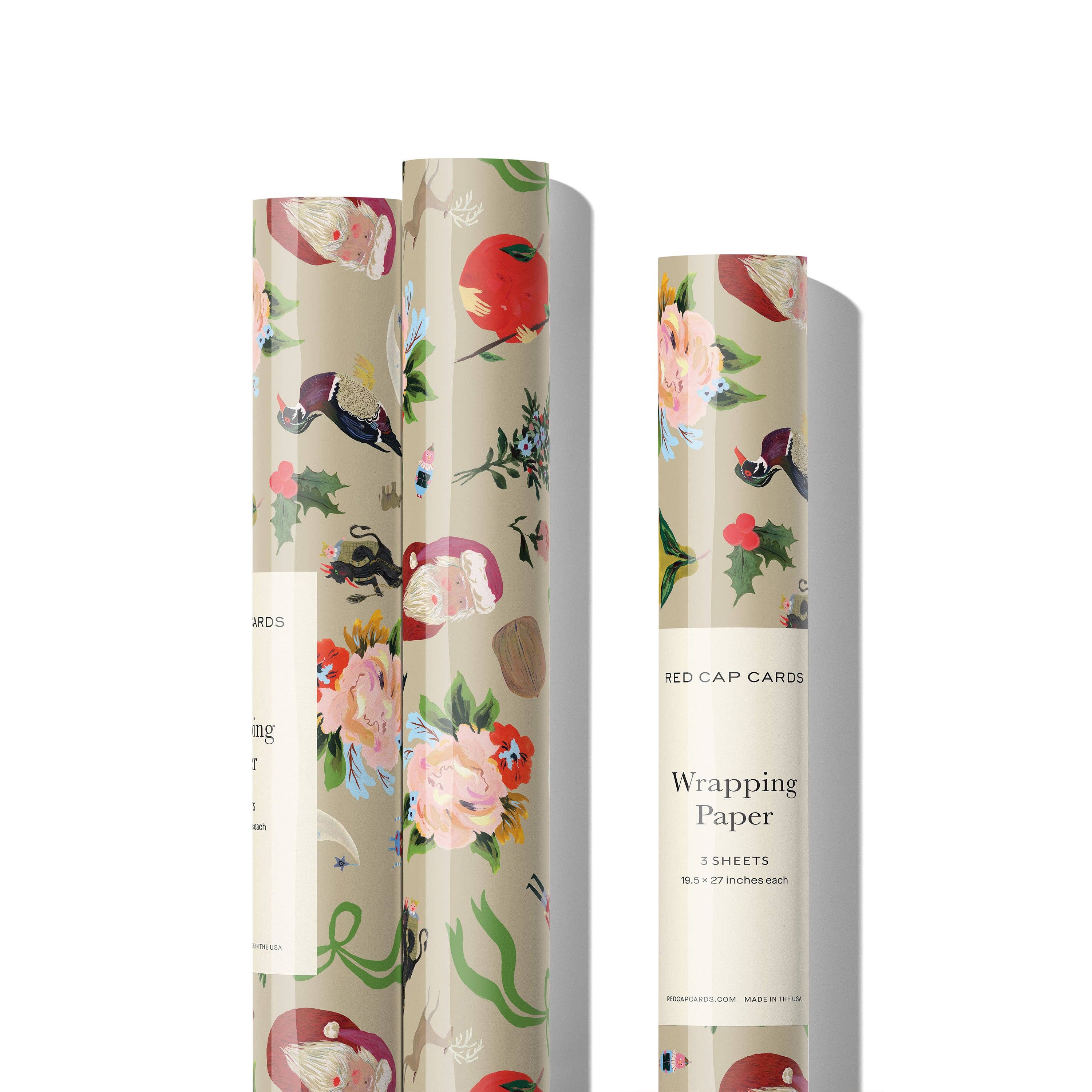 Merry Christmas to You wrapping paper: Roll of 3 Sheets