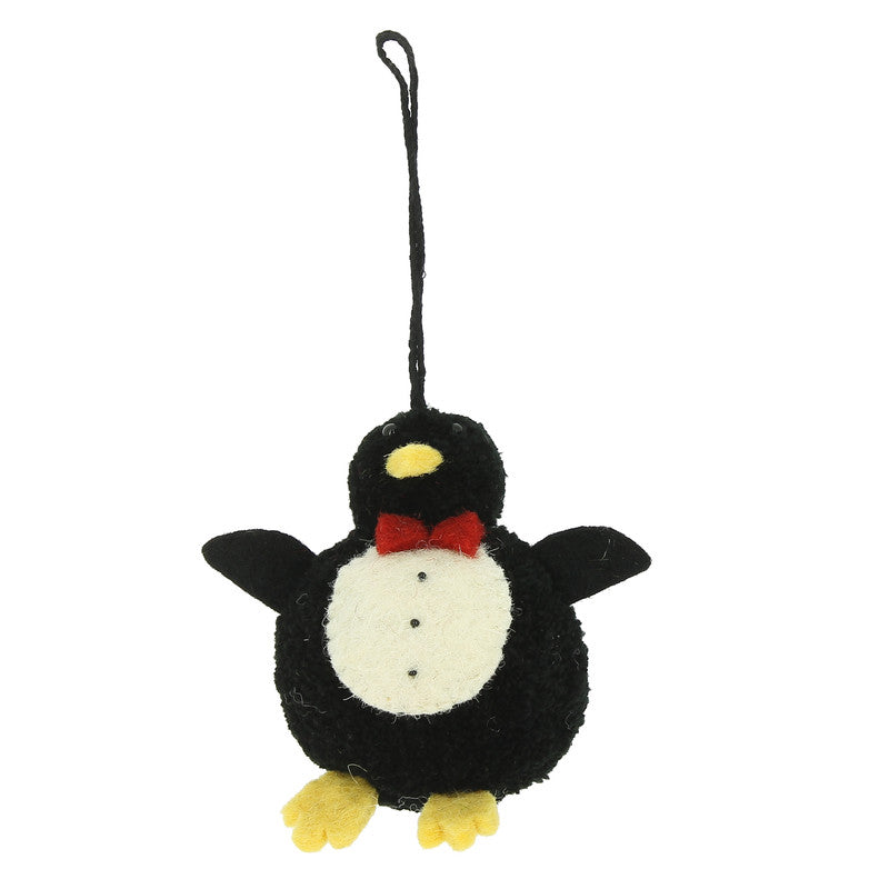 Penguin Pom Pom Ornament