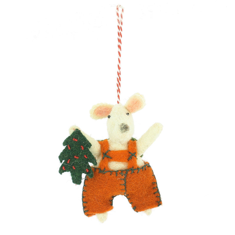 Mouse w/ Tree Ornament