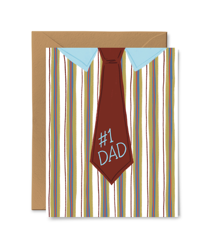 Neck Tie Dad Card - Greeting Cards by Carlyle Avenue