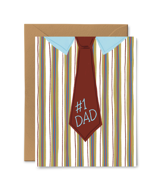 Neck Tie Dad Card