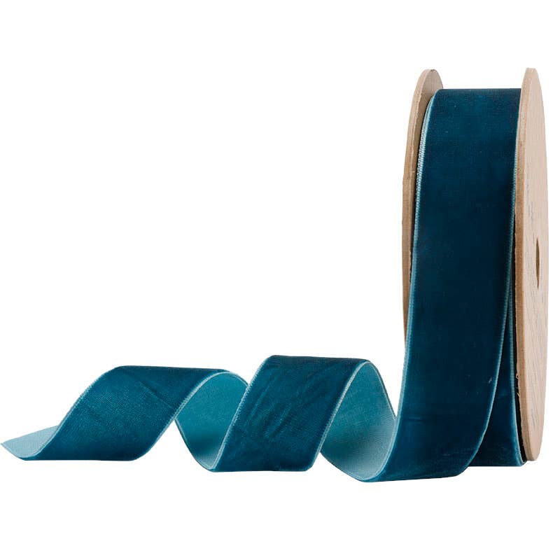 16 Colors | 1" Velvet Ribbon | 10 Yard Roll -  by Carlyle Avenue