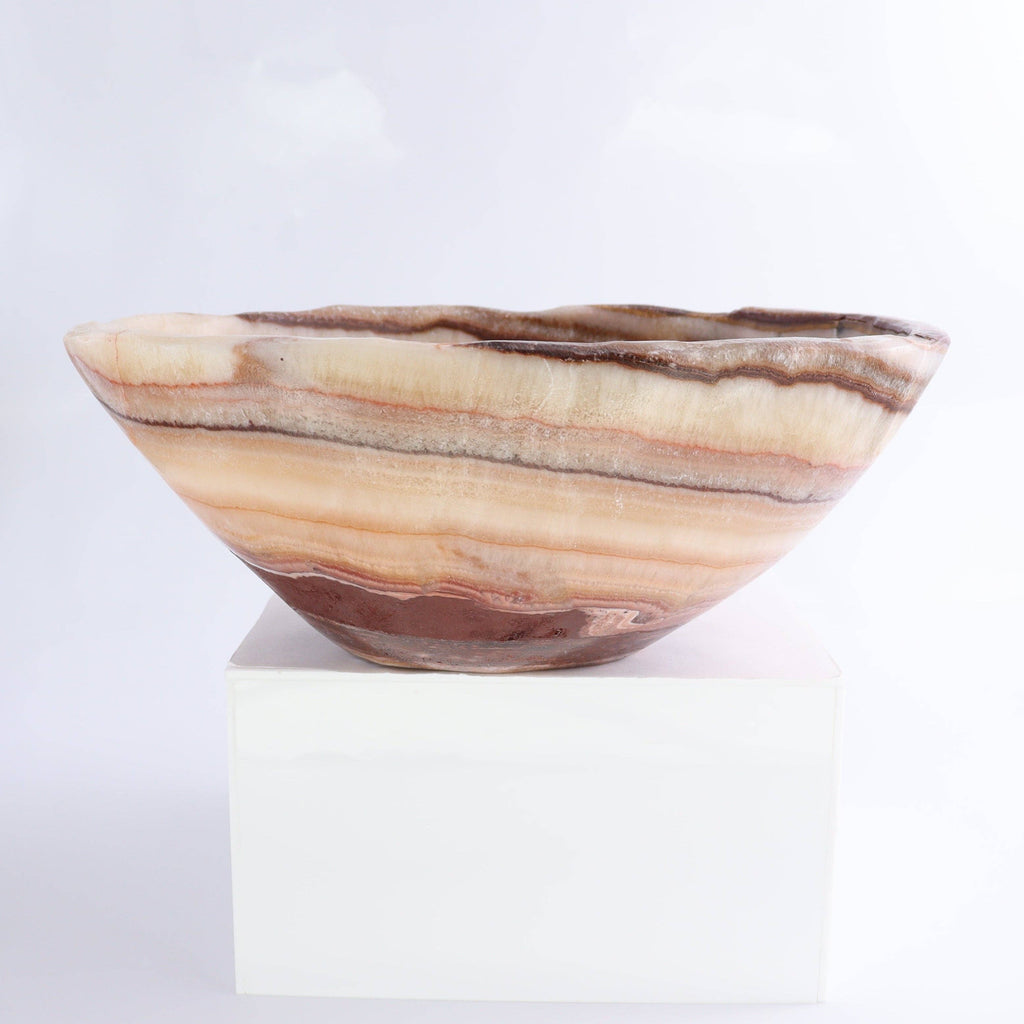 Mexican Onyx/Calcite Bowl 10"