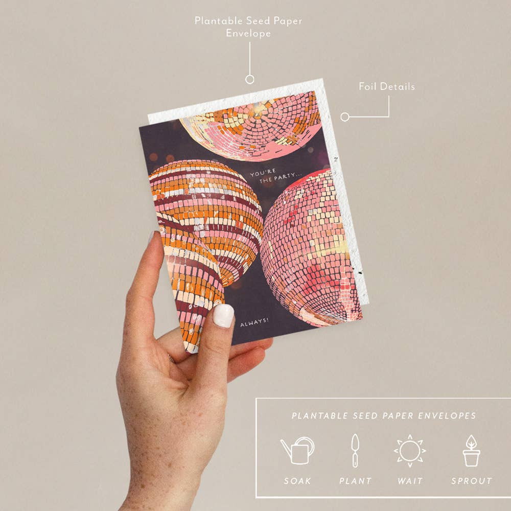 Disco - Birthday Card -  by Carlyle Avenue