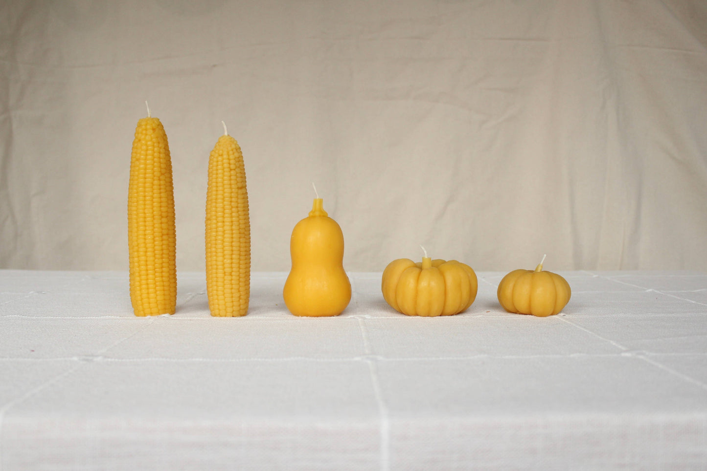 Sweet Maíz Fall Harvest Table Beeswax Candles -  by Carlyle Avenue