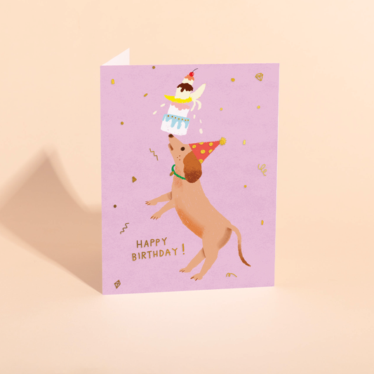 PARTY DOG - Birthday Card