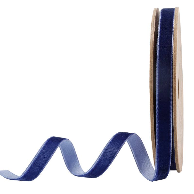 16 Colors | 3/8" Velvet Ribbon | 10 Yard Roll -  by Carlyle Avenue